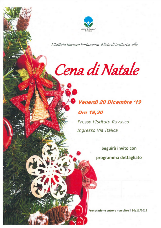 inviti per la cena di Natale in famiglia