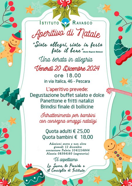 locandina aperitivo di natale