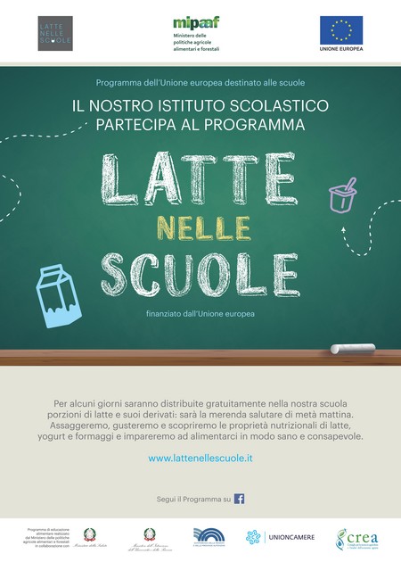 latte nelle scuole
