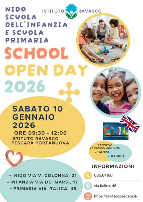 open day 10 gennaio 2026