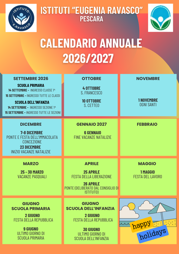 calendario scolastico
